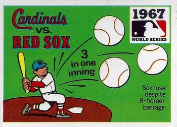 1971 Fleer World Series (Black Backs) #65 1967 - Cardinals vs. Red Sox Front