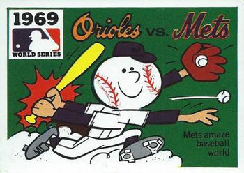 1971 Fleer World Series (Black Backs) #67 1969 - Orioles vs. Mets Front