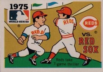 1971 Fleer World Series (Black Backs) #73 1975 - Reds vs. Red Sox Front