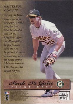 1997 Finest #155 Mark McGwire Back