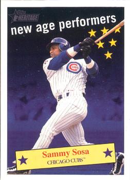 2001 Topps Heritage - New Age Performers #NAP2 Sammy Sosa Front