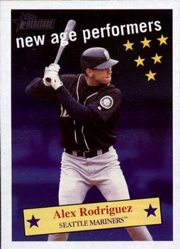 2001 Topps Heritage - New Age Performers #NAP3 Alex Rodriguez Front