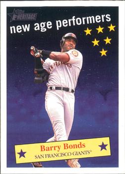 2001 Topps Heritage - New Age Performers #NAP4 Barry Bonds Front