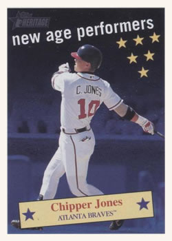 2001 Topps Heritage - New Age Performers #NAP6 Chipper Jones Front