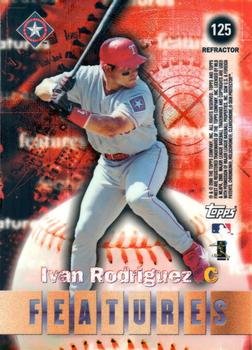 2000 Finest - Refractors #125 Ivan Rodriguez / Mike Piazza Back