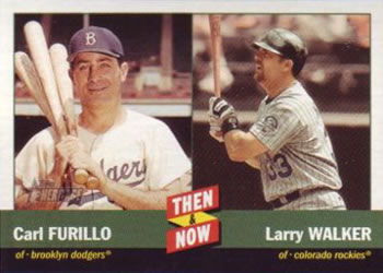 2002 Topps Heritage - Then and Now #TN3 Carl Furillo / Larry Walker Front