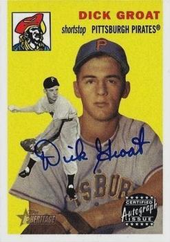 2003 Topps Heritage - Real One Autographs #RO-DG Dick Groat Front