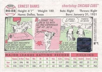 2005 Topps Heritage - Real One Autographs #RO-EB Ernie Banks Back