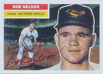 2005 Topps Heritage - Real One Autographs Red Ink #RO-BN Bob Nelson Front