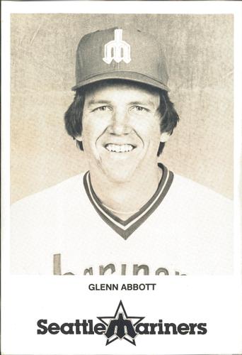 1980 Seattle Mariners Postcards #NNO Glenn Abbott Front