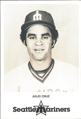1980 Seattle Mariners Postcards #NNO Julio Cruz Front