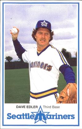 1981 Seattle Mariners Police #6 Dave Edler Front