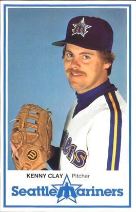 1981 Seattle Mariners Police #8 Ken Clay Front