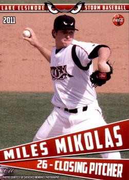 2011 Grandstand Lake Elsinore Storm #NNO Miles Mikolas Front