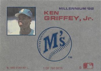 1992 Star Millennium #9 Ken Griffey Jr. Back