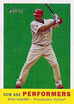 2008 Topps Heritage - New Age Performers #NAP10 Ryan Howard Front
