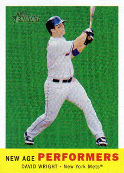 2008 Topps Heritage - New Age Performers #NAP5 David Wright Front