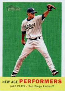 2008 Topps Heritage - New Age Performers #NAP6 Jake Peavy Front