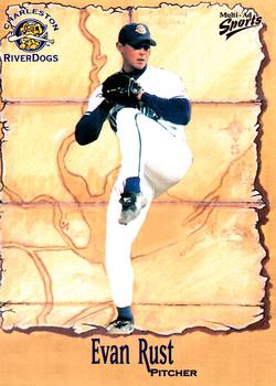 2001 Multi-Ad Charleston RiverDogs #21 Evan Rust Front