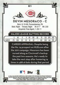 2014 Topps Museum Collection - Copper #81 Devin Mesoraco Back