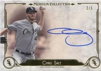 2014 Topps Museum Collection - Archival Autographs Sepia #AA-CS Chris Sale Front