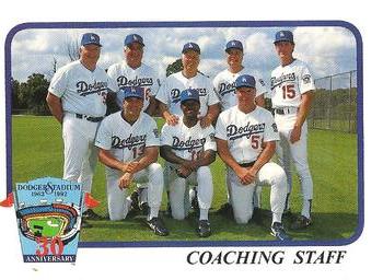 1992 Los Angeles Dodgers Police #NNO Dodgers Coaching Staff Front