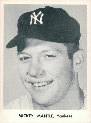 1957 Jay Publishing New York Yankees 5x7 #NNO Mickey Mantle Front