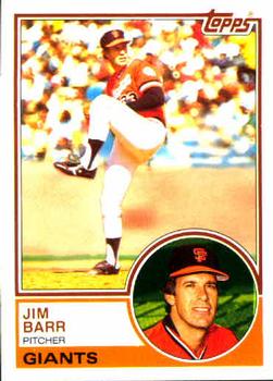 1983 Topps #133 Jim Barr Front