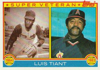1983 Topps #179 Luis Tiant Front