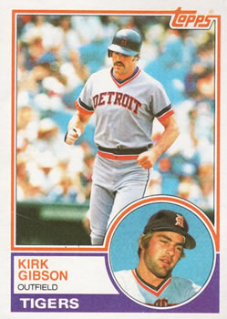 1983 Topps #430 Kirk Gibson Front