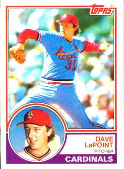 1983 Topps #438 Dave LaPoint Front