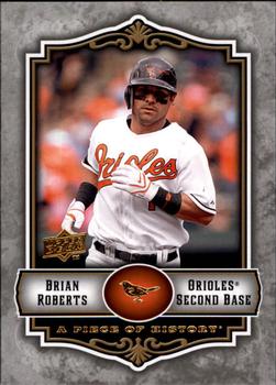 2009 Upper Deck A Piece of History #8 Brian Roberts Front