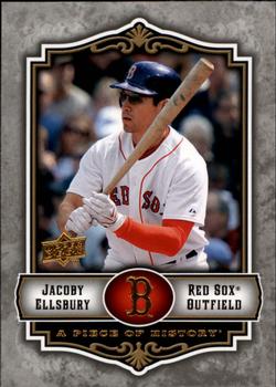 2009 Upper Deck A Piece of History #13 Jacoby Ellsbury Front