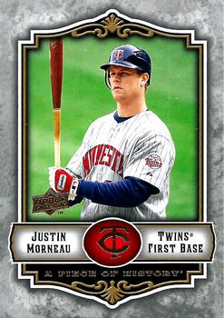 2009 Upper Deck A Piece of History #56 Justin Morneau Front