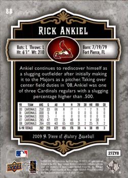 2009 Upper Deck A Piece of History #88 Rick Ankiel Back