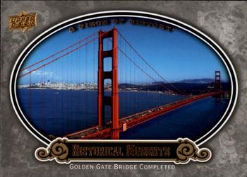 2009 Upper Deck A Piece of History #174 Golden Gate Bridge Completed Front