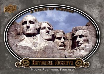 2009 Upper Deck A Piece of History #187 Mount Rushmore Finished Front