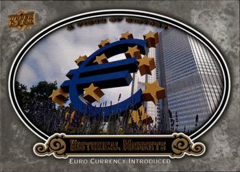 2009 Upper Deck A Piece of History #199 Introduction of EURO Currency Front