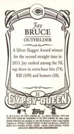 2014 Topps Gypsy Queen - Mini #31 Jay Bruce Back