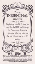 2014 Topps Gypsy Queen - Mini #44 Trevor Rosenthal Back