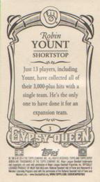 2014 Topps Gypsy Queen - Mini #3 Robin Yount Back