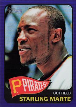 2014 Topps Heritage - Chrome Purple Refractors #THC-205 Starling Marte Front