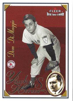 2001 Fleer Boston Red Sox 100th Anniversary - Yawkey's Heroes #2 YH Dom DiMaggio Front