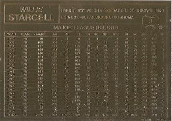 1996-03 Danbury Mint #3 Willie Stargell Back