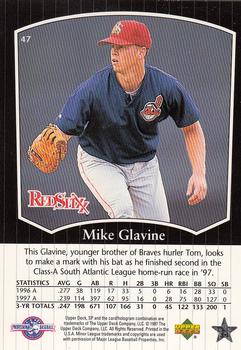 1998 SP Top Prospects #47 Mike Glavine Back