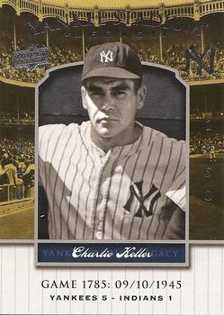 2008 Upper Deck Yankee Stadium Legacy #1785 Charlie Keller Front
