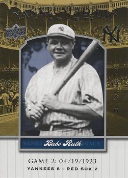 2008 Upper Deck Yankee Stadium Legacy #2 Babe Ruth Front