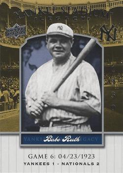 2008 Upper Deck Yankee Stadium Legacy #6 Babe Ruth Front
