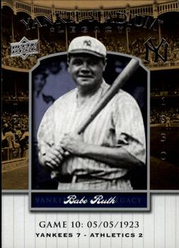2008 Upper Deck Yankee Stadium Legacy #10 Babe Ruth Front