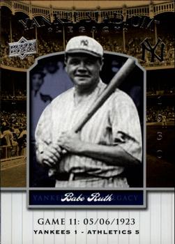 2008 Upper Deck Yankee Stadium Legacy #11 Babe Ruth Front